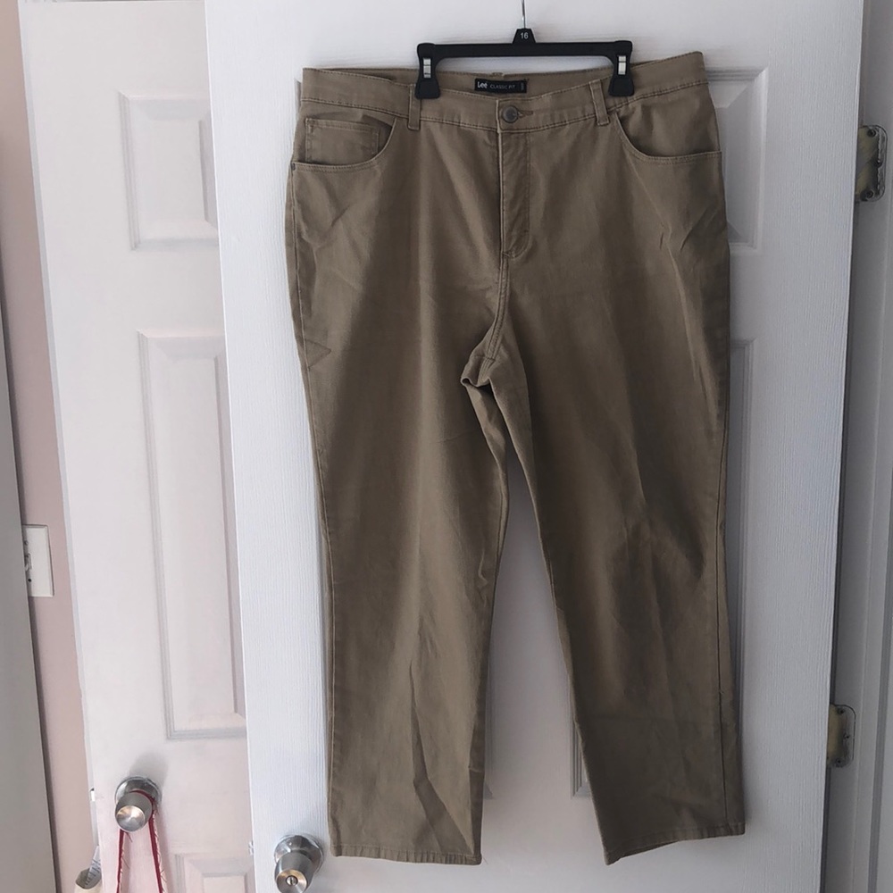 Plus Size Tan Jeans